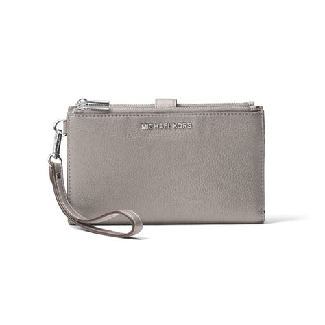 michael kors pearl gray wristlet wallet with stars|Michael Kors wristlet outlet.